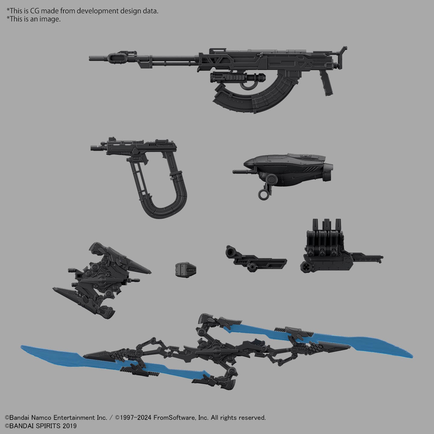 Bandai 30 Minutes Missions 30MM ARMORED CORE Ⅵ FIRES OF RUBICON SCHNEIDER NACHTREIHER/40E Steel Haze Model Kit - Image 15