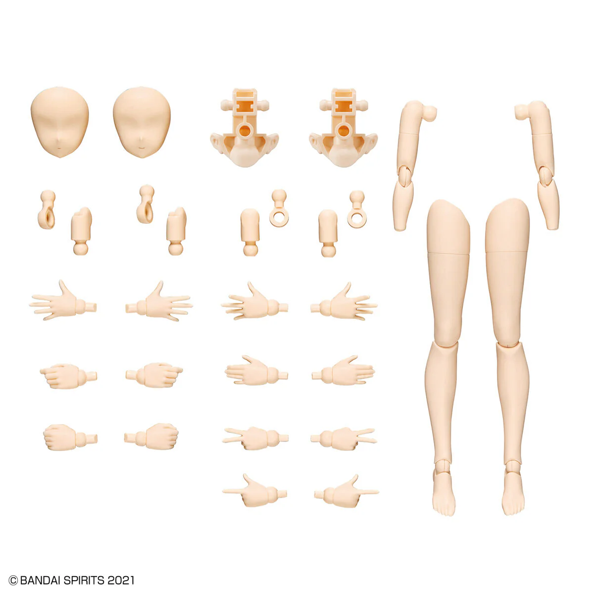 Bandai 30 Minutes Sisters 30MS Option Body Parts Arm parts & Leg Parts [Color A] Model Kit - Image 3