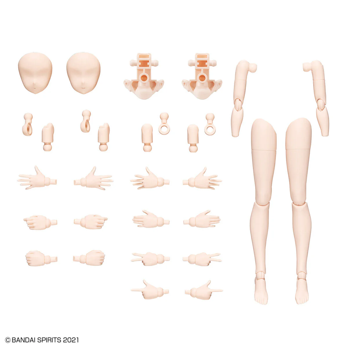 Bandai 30 Minutes Sisters 30MS Option Body Parts Arm parts & Leg Parts [Color B] Model Kit - Image 3