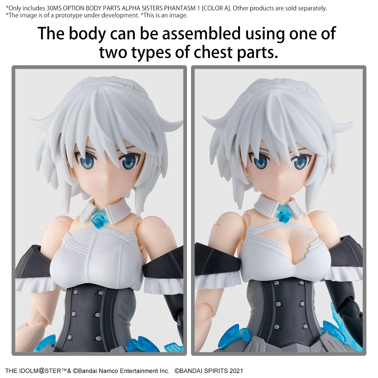 Bandai 30 Minutes Sisters THE iDOLMASTER Shiny Color Option Body Parts Alpha Sisters Phantasm 1 [Color A] Model Kit - Image 16