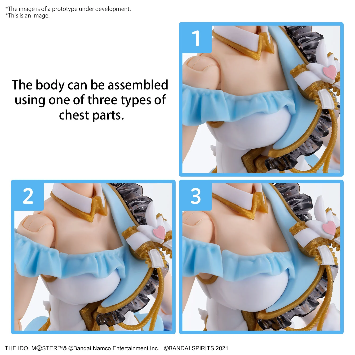 Bandai 30 Minutes Sisters THE iDOLMASTER Shiny Color Option Body Parts Beyond The Blue Sky 1 [Color A] Model Kit - Image 15