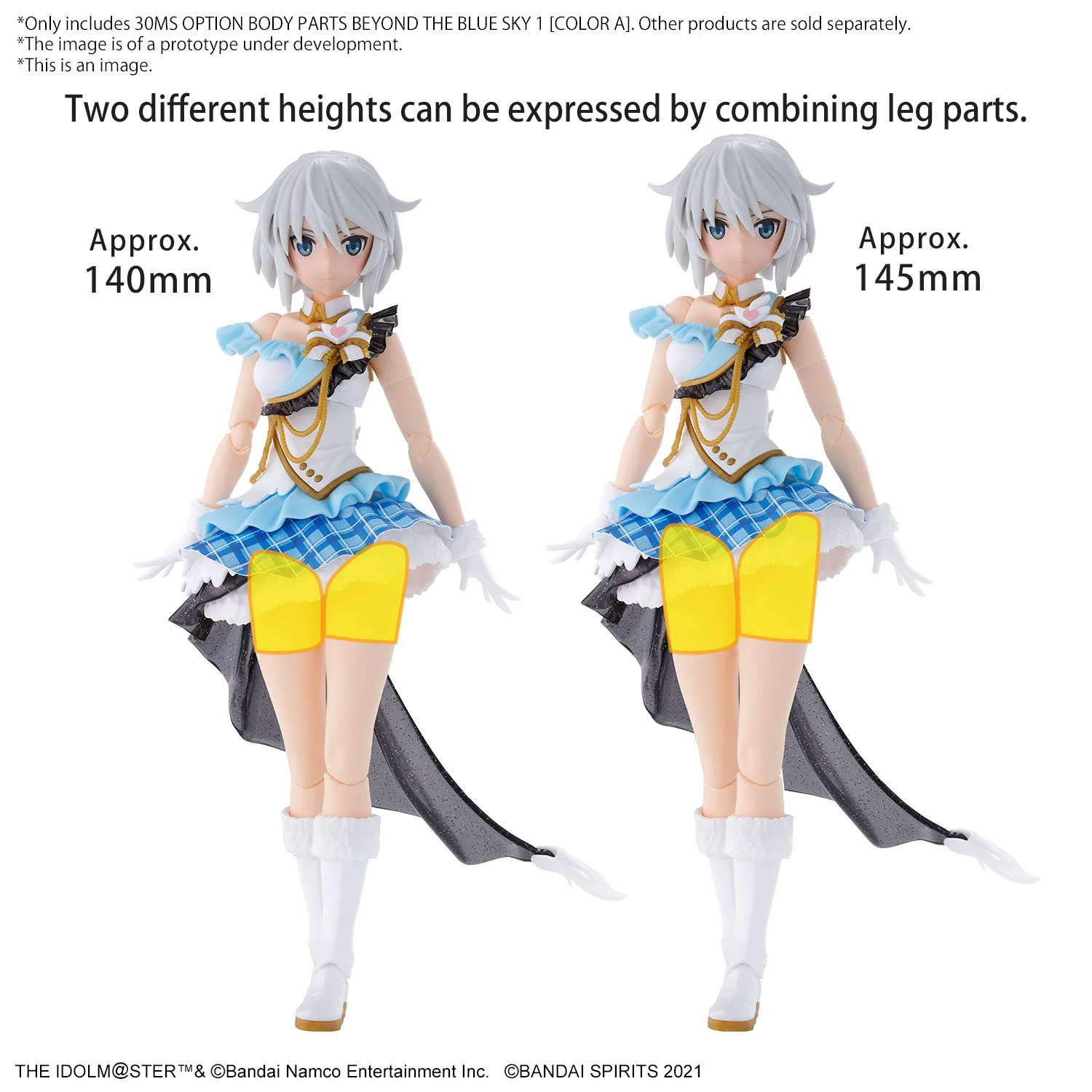 Bandai 30 Minutes Sisters THE iDOLMASTER Shiny Color Option Body Parts Beyond The Blue Sky 1 [Color A] Model Kit - Image 16