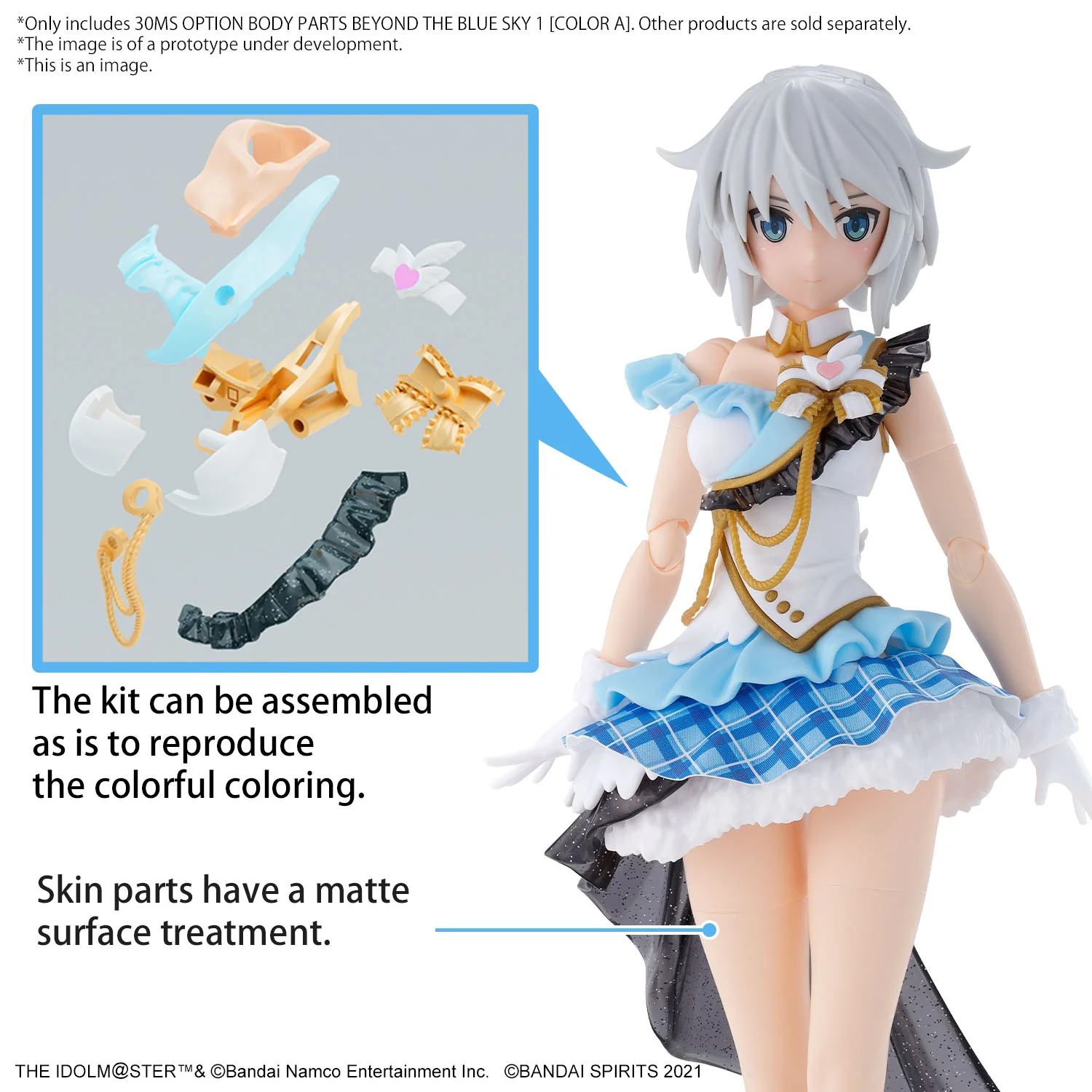 Bandai 30 Minutes Sisters THE iDOLMASTER Shiny Color Option Body Parts Beyond The Blue Sky 1 [Color A] Model Kit - Image 17