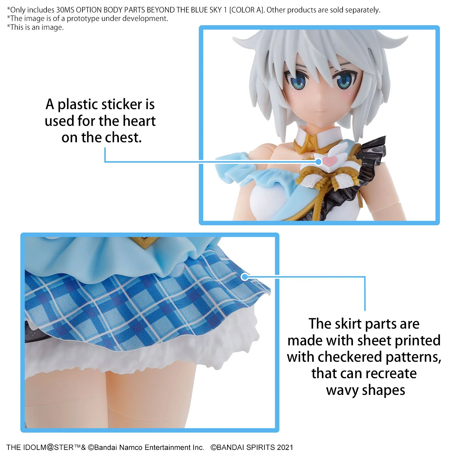 Bandai 30 Minutes Sisters THE iDOLMASTER Shiny Color Option Body Parts Beyond The Blue Sky 1 [Color A] Model Kit - Image 20