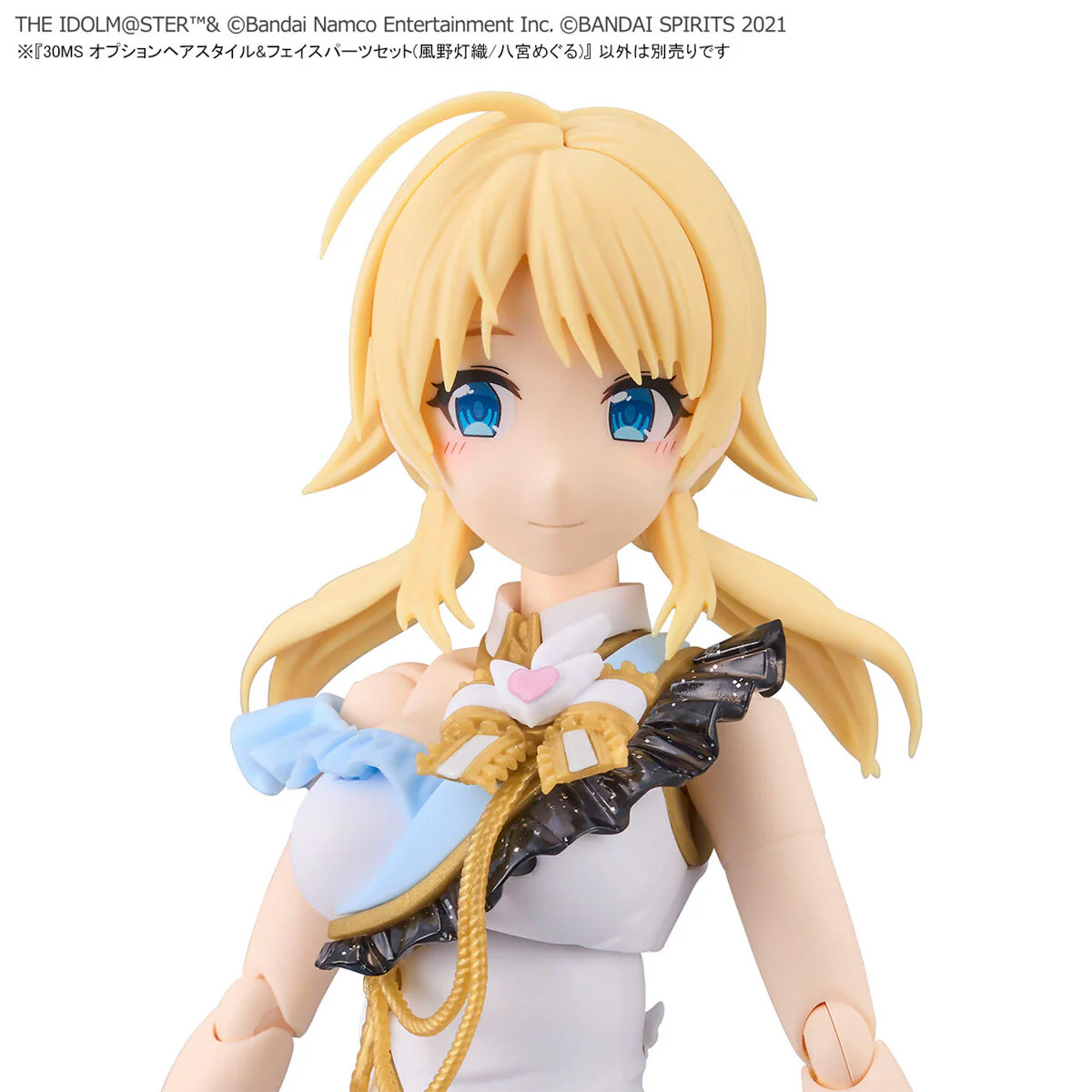 Bandai 30 Minutes Sisters THE iDOLMASTER Shiny Color Option Hair Style & Face Parts Set Hiori Kazano/Meguru Hachimiya Model Kit - Image 9