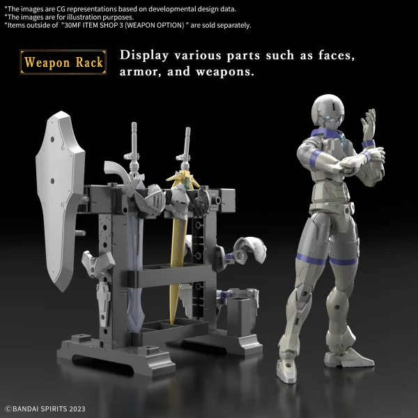 Bandai 30 Minutes Fantasy 30MF Item Shop 3 (Weapon Option) Model Kit - Image 11