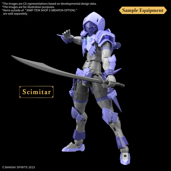 Bandai 30 Minutes Fantasy 30MF Item Shop 3 (Weapon Option) Model Kit - Image 12