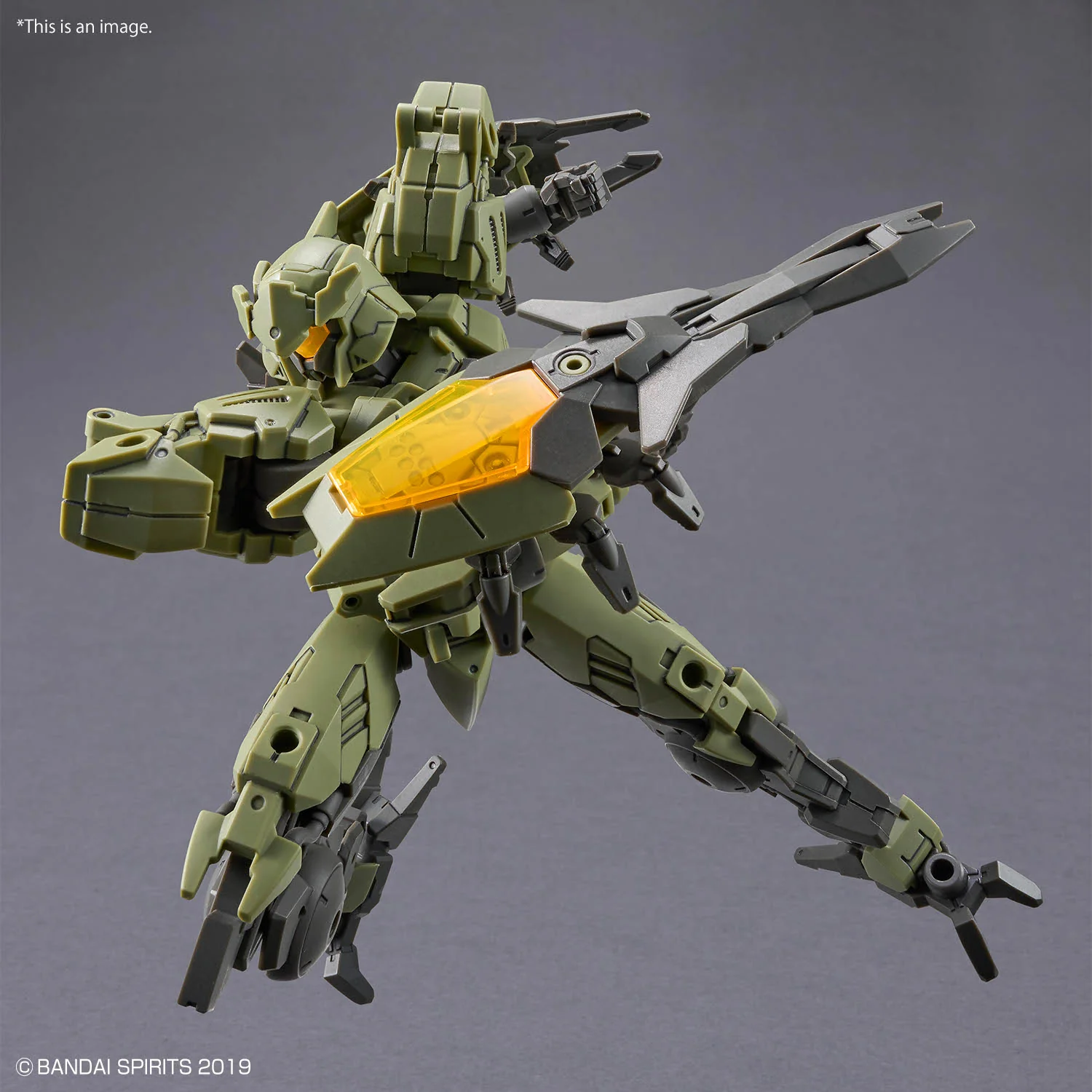 Bandai 30 Minutes Missions 30MM #079 1/144 bEXM-40 Novalv (GREEN) Model Kit - Image 4