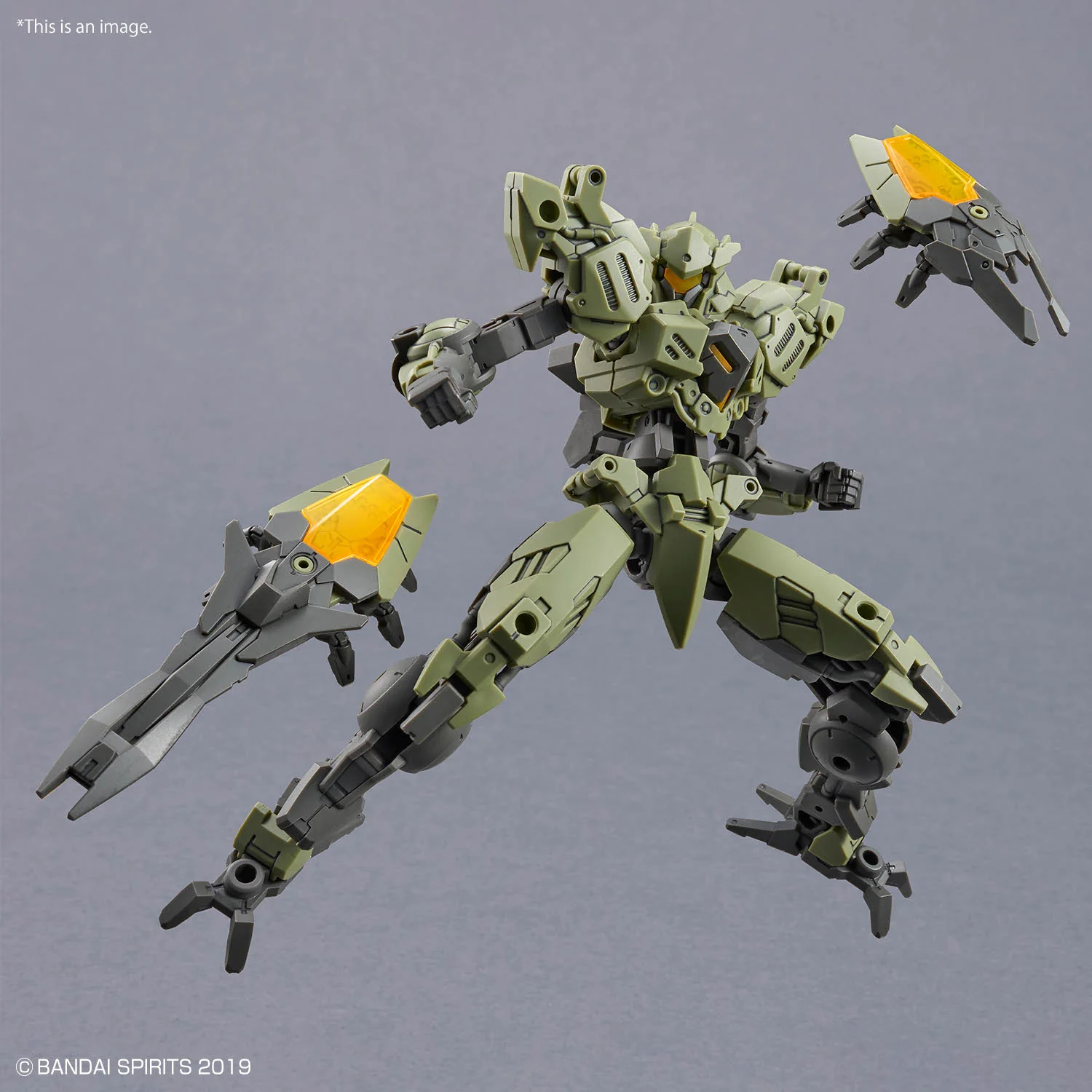 Bandai 30 Minutes Missions 30MM #079 1/144 bEXM-40 Novalv (GREEN) Model Kit - Image 5