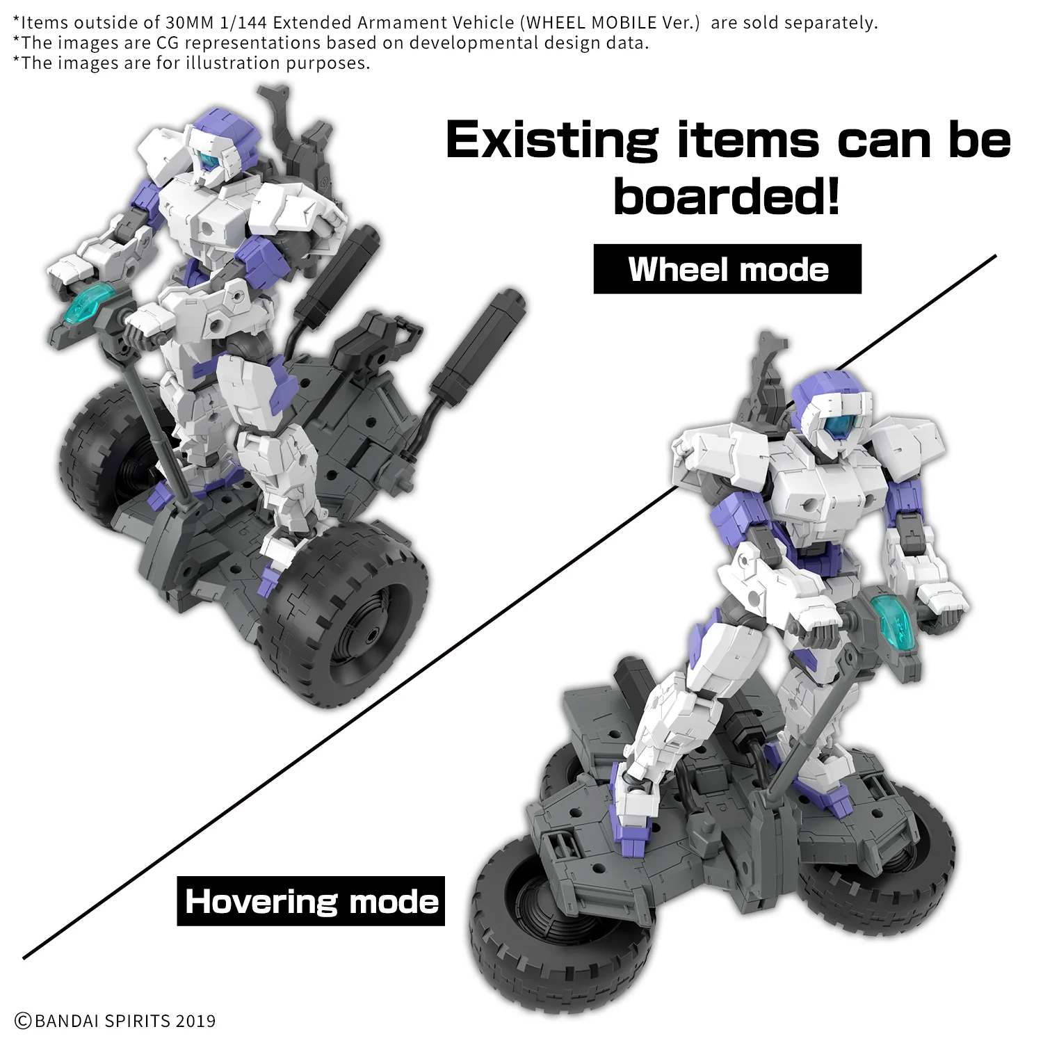 Bandai 30 Minutes Missions 30MM EV-20 Extended Armament Vehicle (Wheel Mobile Ver.) Model Kit - Image 14