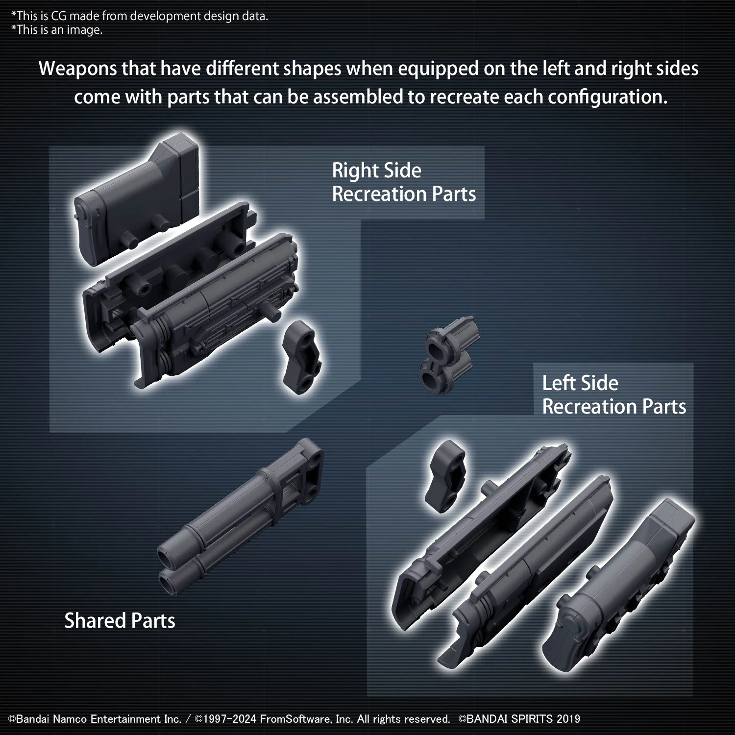 Bandai 30 Minutes Missions 30MM Armored Core VI Option Parts Set Weapon Set 02 Model Kit - Image 8