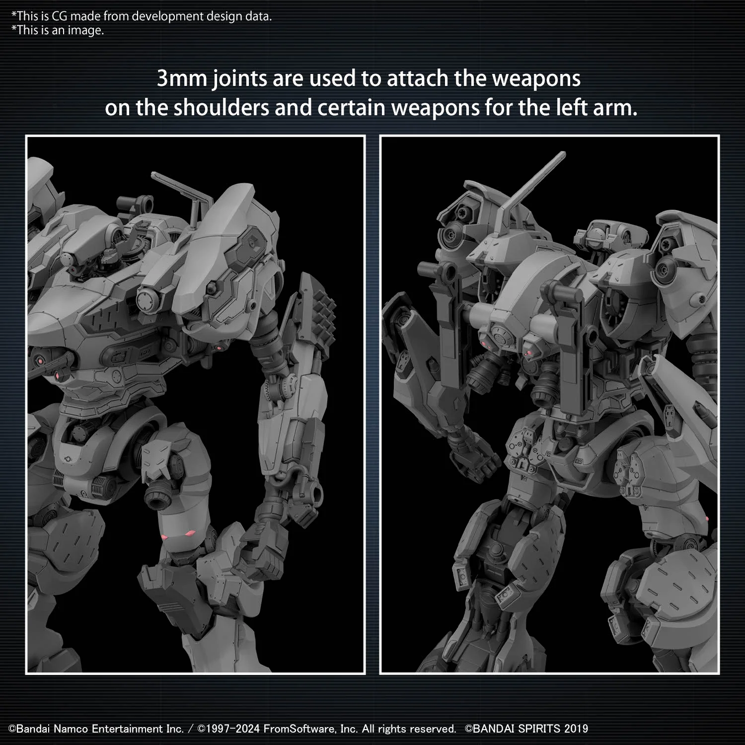 Bandai 30 Minutes Missions 30MM Armored Core VI Fires of Rubicon RaD CC-2000 Orbiter Model Kit - Image 12
