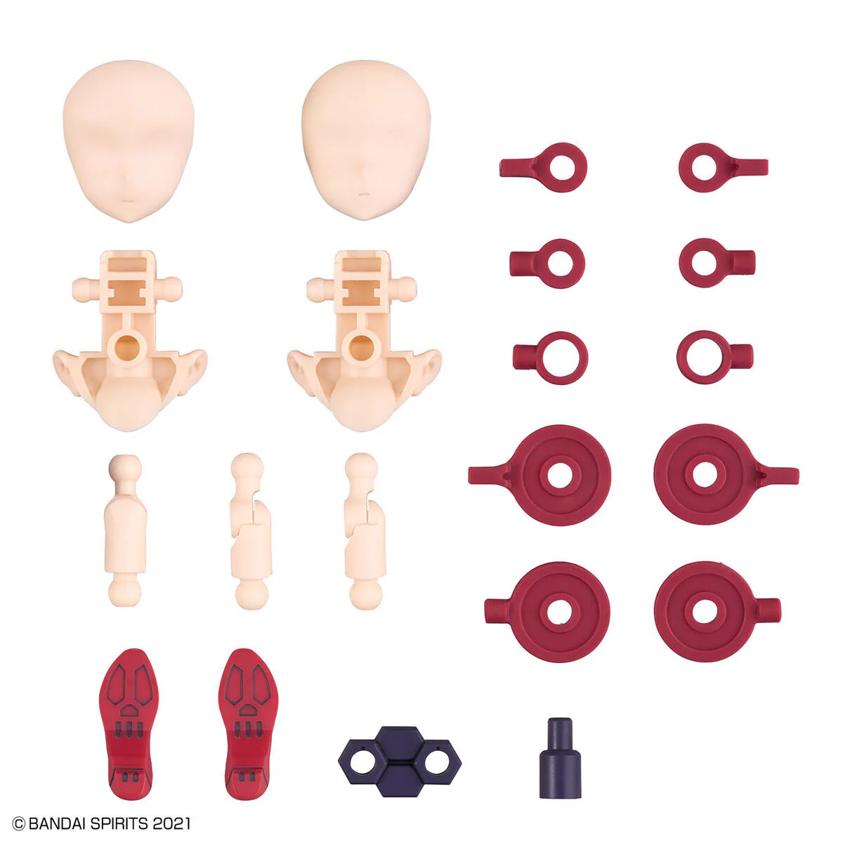 Bandai 30 Minutes Sisters 30MS Option Parts Set 06 (Chaser Costume) [Color A] Model Kit - Image 7