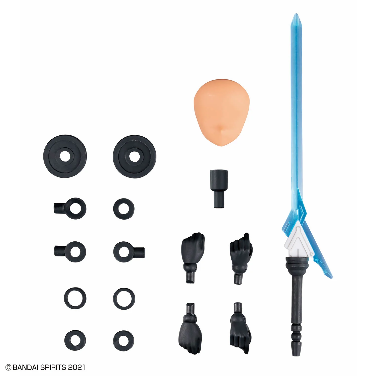 Bandai 30 Minutes Sisters 30MS Option Parts Set 23 (Valkyrie Costume) [Color C] Model Kit - Image 2