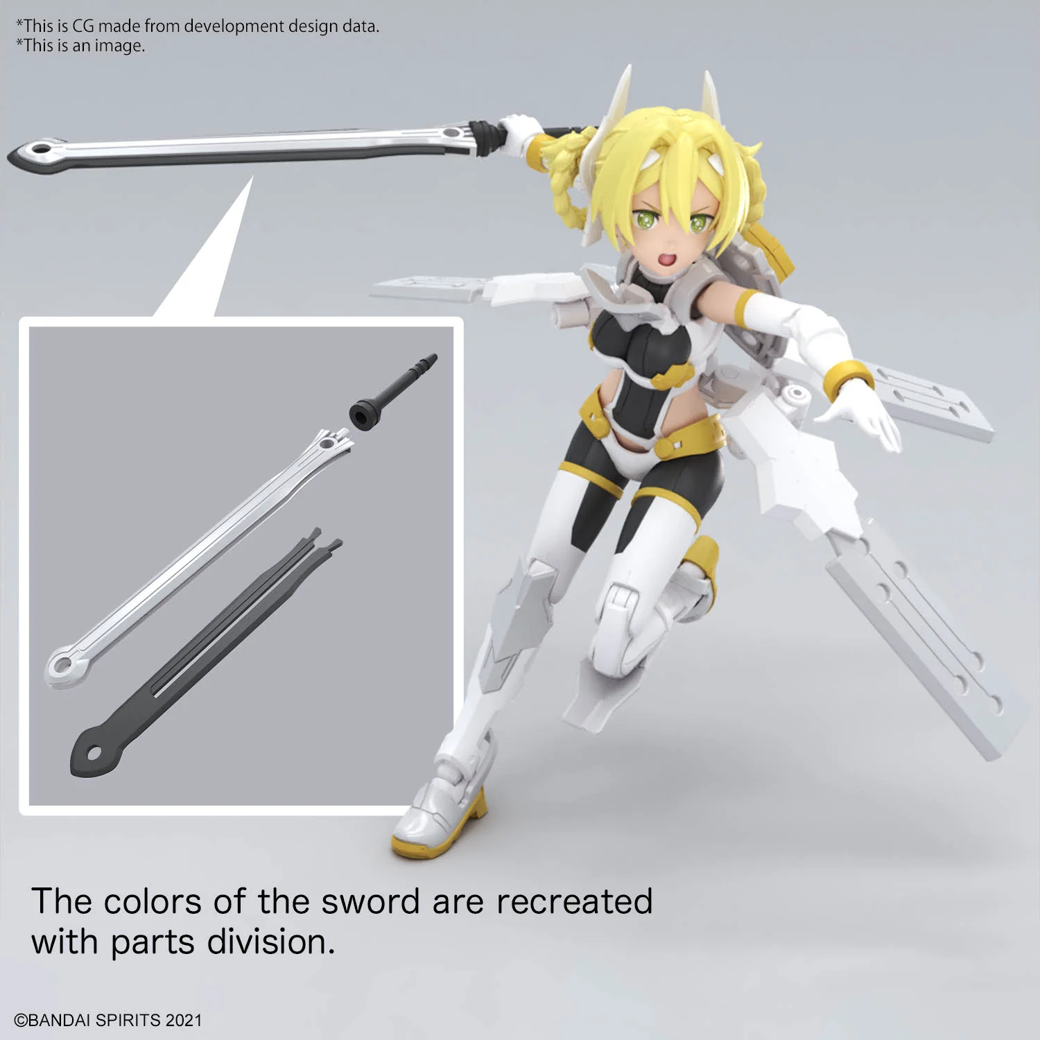 Bandai 30 Minutes Sisters 30MS #13 SIS-F00 Yufia (Color A) Model Kit - Image 14