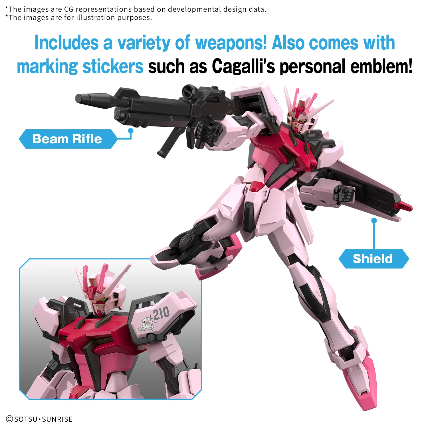 Bandai EG Entry Grade 1/144 Strike Rouge Gundam Model Kit - Image 10