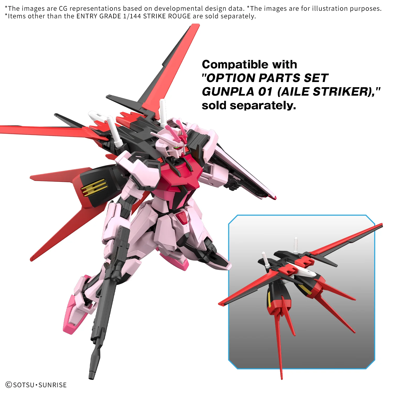 Bandai EG Entry Grade 1/144 Strike Rouge Gundam Model Kit - Image 14