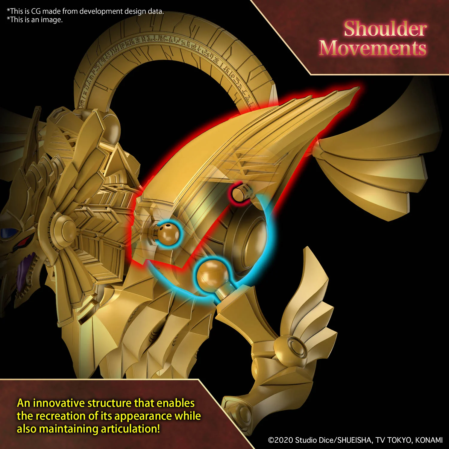 Bandai Figure-rise Standard Amplified Yu-Gi- Oh! -Egyptian God- The Winged Dragon of Ra Model Kit - Image 11