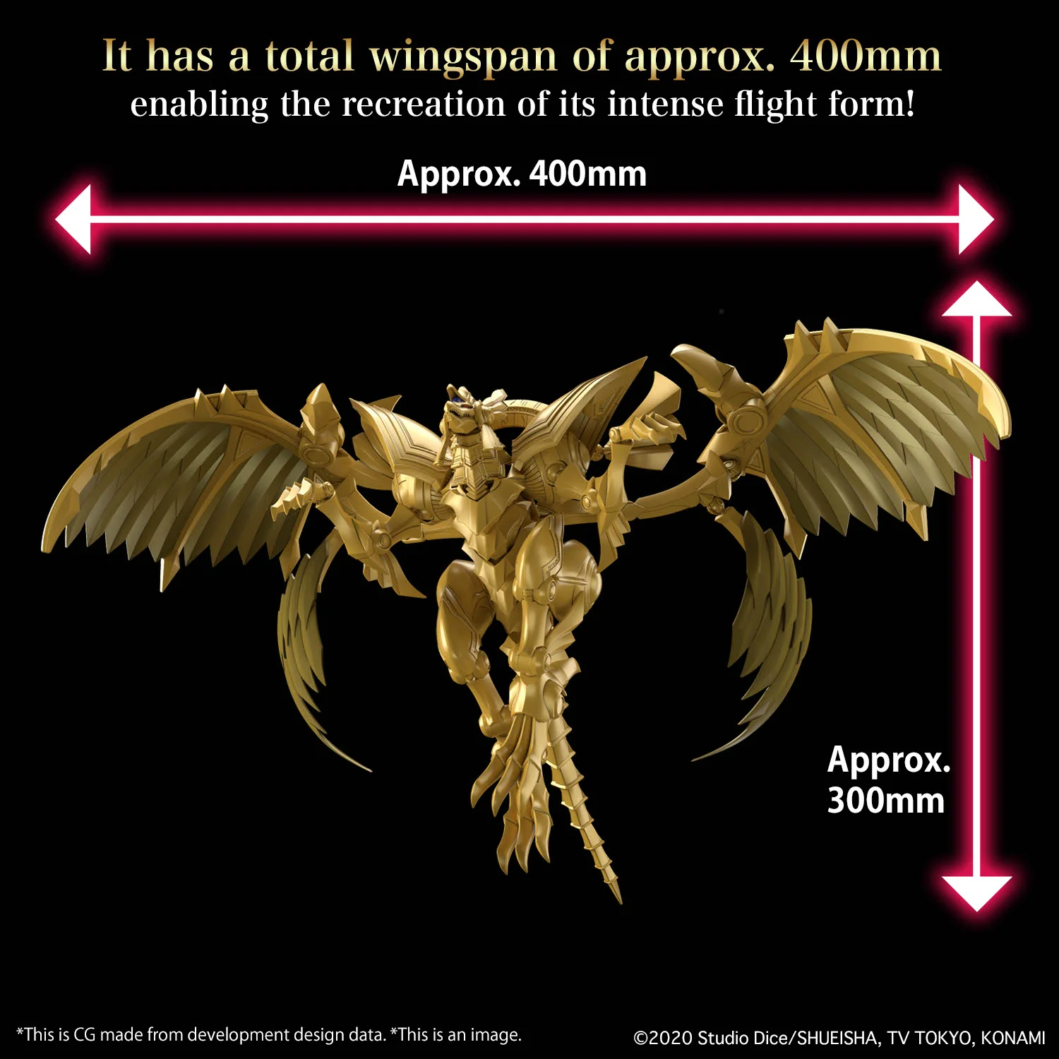 Bandai Figure-rise Standard Amplified Yu-Gi- Oh! -Egyptian God- The Winged Dragon of Ra Model Kit - Image 14