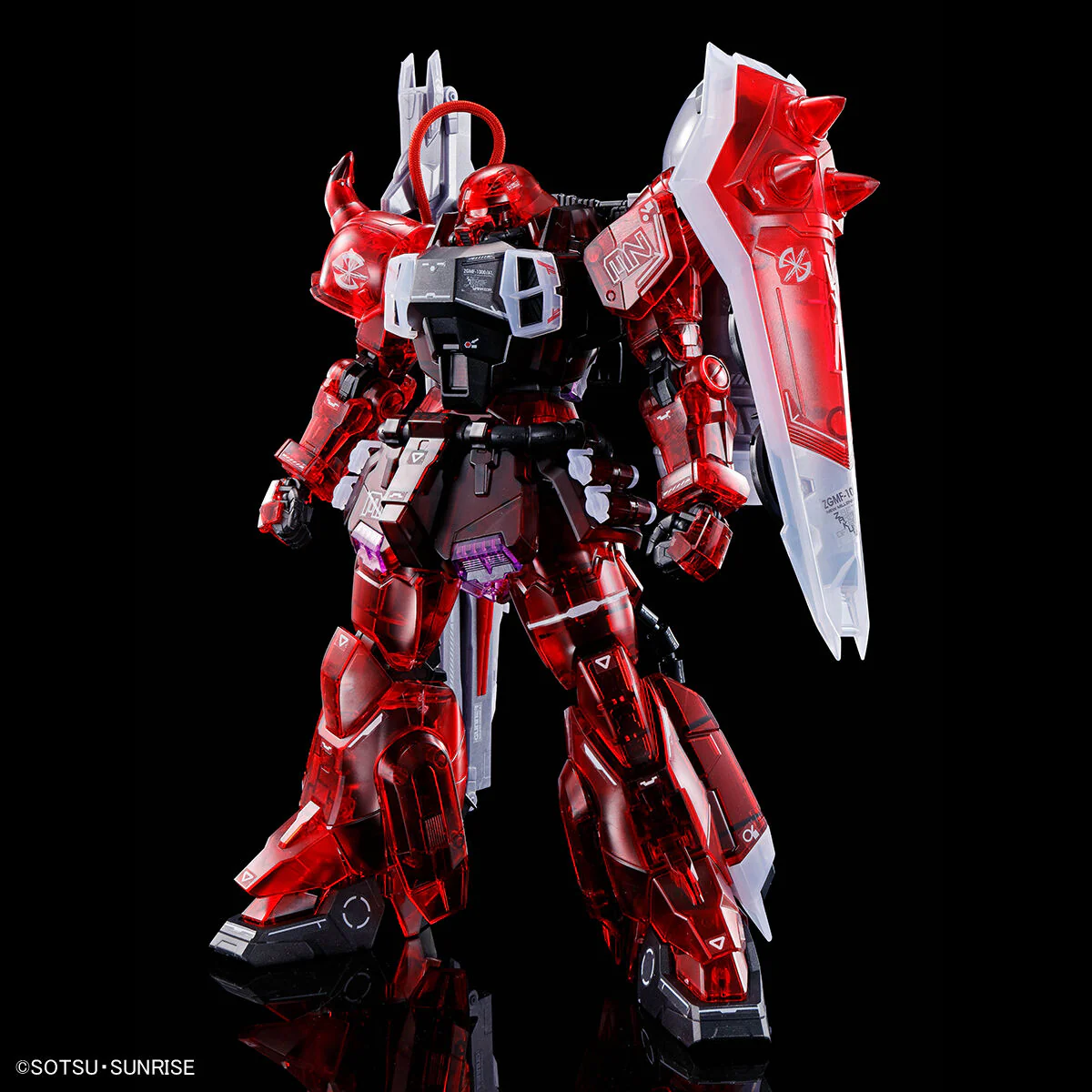 Bandai Gundam Base Exclusive MG 1/100 Gunner Zaku Warrior Lunamaria Hawke (Clear Color)