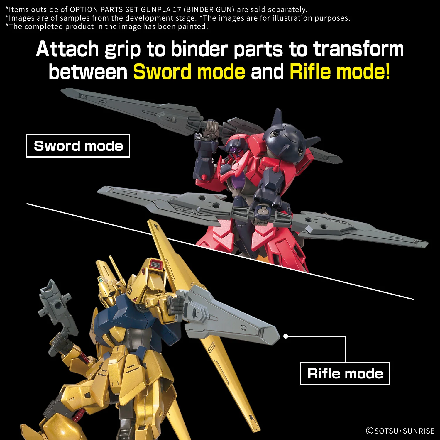 Bandai Gundam Option Parts Set Gunpla 17 (Binder Gun) Model Kit - Image 11