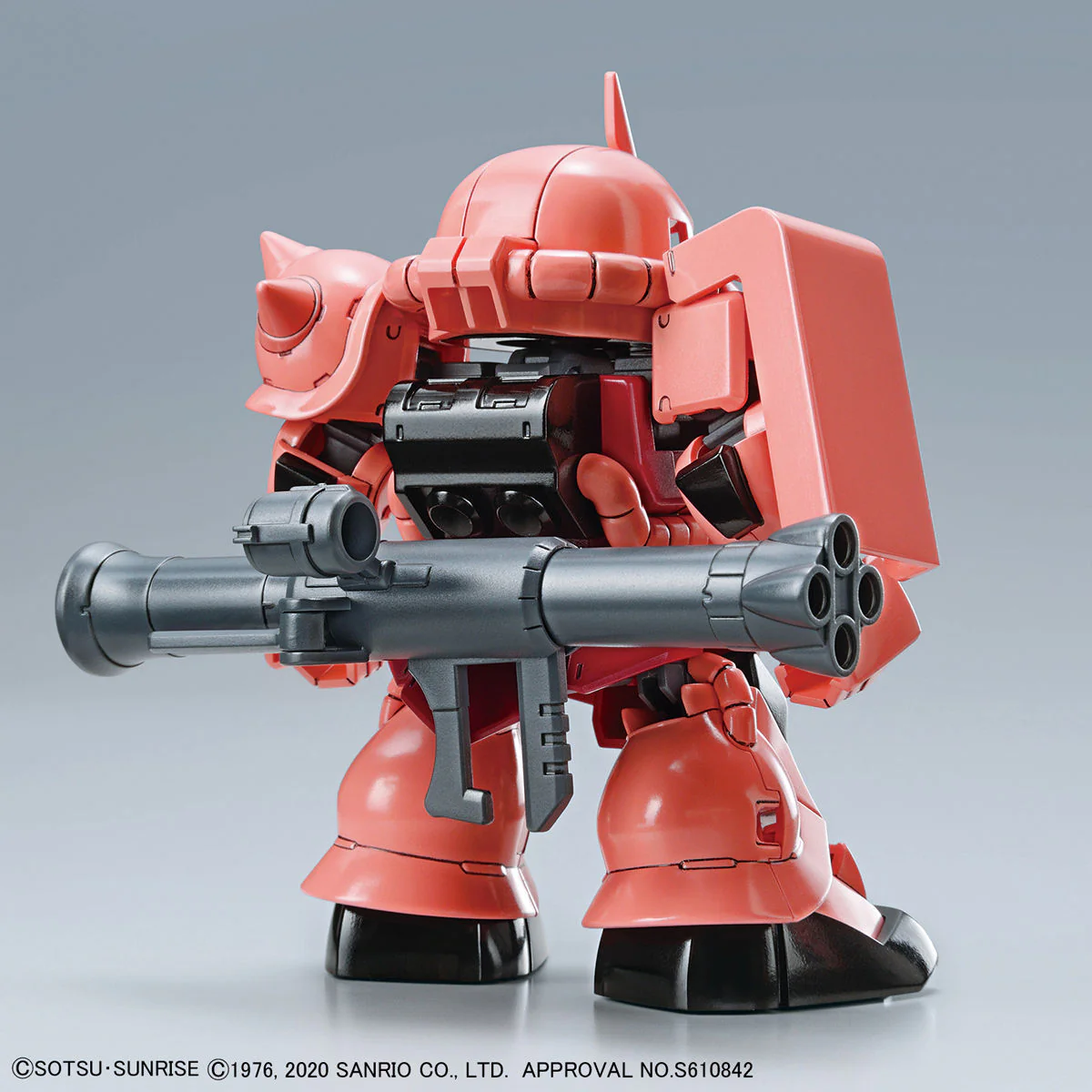 Bandai Hello Kitty x SD Gundam Cross Silhouette MS-06S Char's Zaku II Model Kit - Image 3