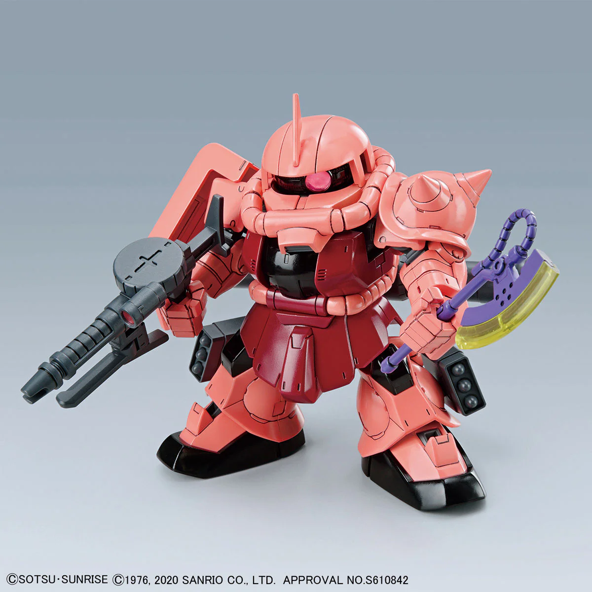 Bandai Hello Kitty x SD Gundam Cross Silhouette MS-06S Char's Zaku II Model Kit - Image 6