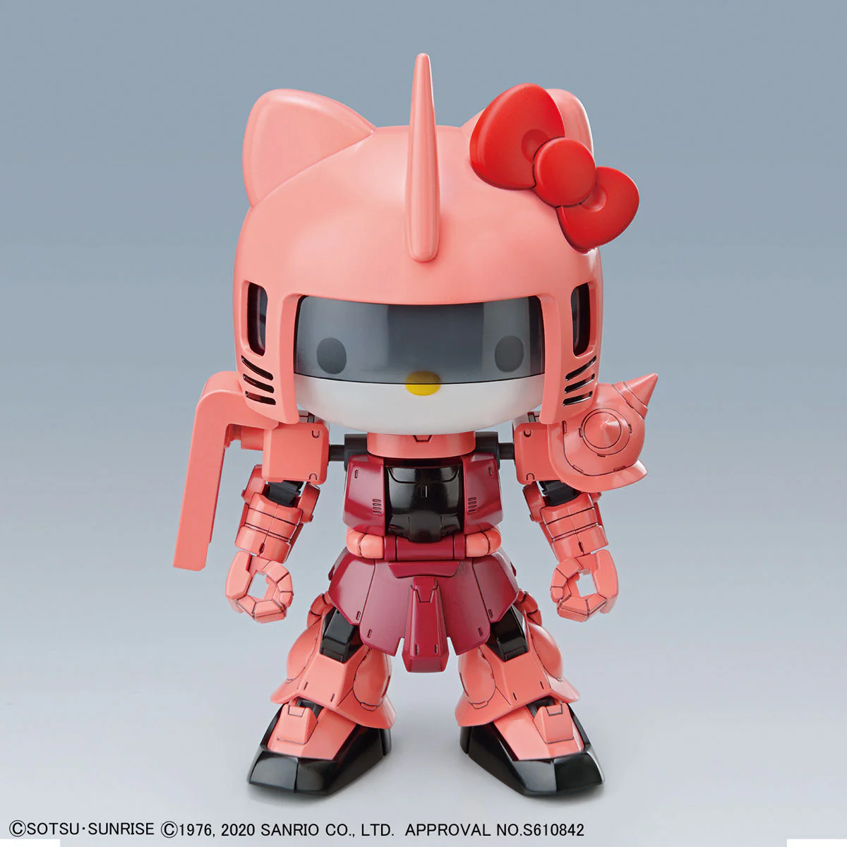 Bandai Hello Kitty x SD Gundam Cross Silhouette MS-06S Char's Zaku II Model Kit - Image 9