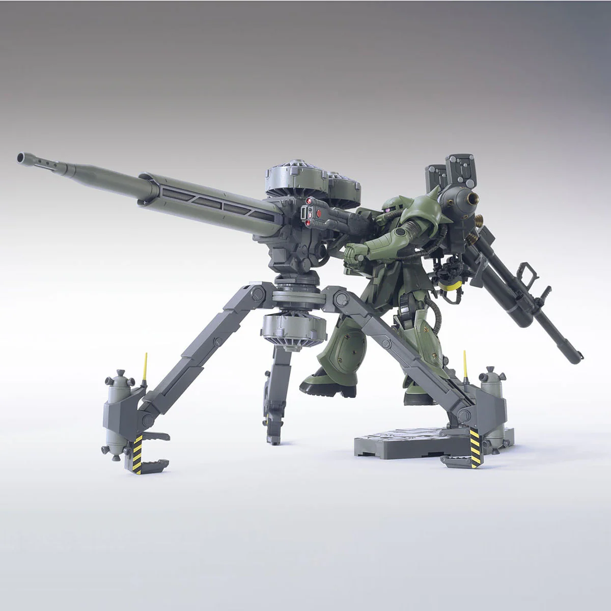 Bandai HGGT #003 1/144 MS-06 Zaku II & Big Gun (Gundam Thunderbolt Ver.) Model Kit - Image 2