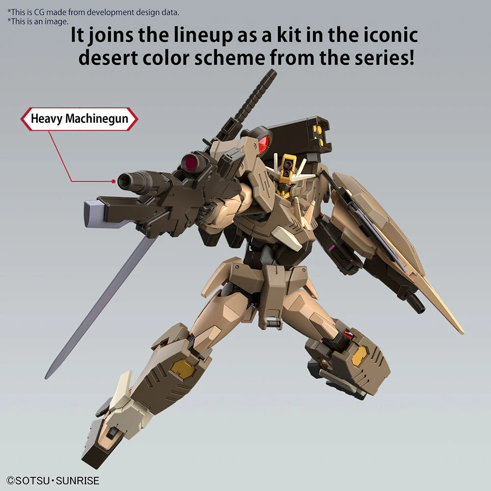 Bandai HG Gundam Build Metaverse 1/144 Gundam 00 Command Qan[T] (Desert Type) Kit - Image 8