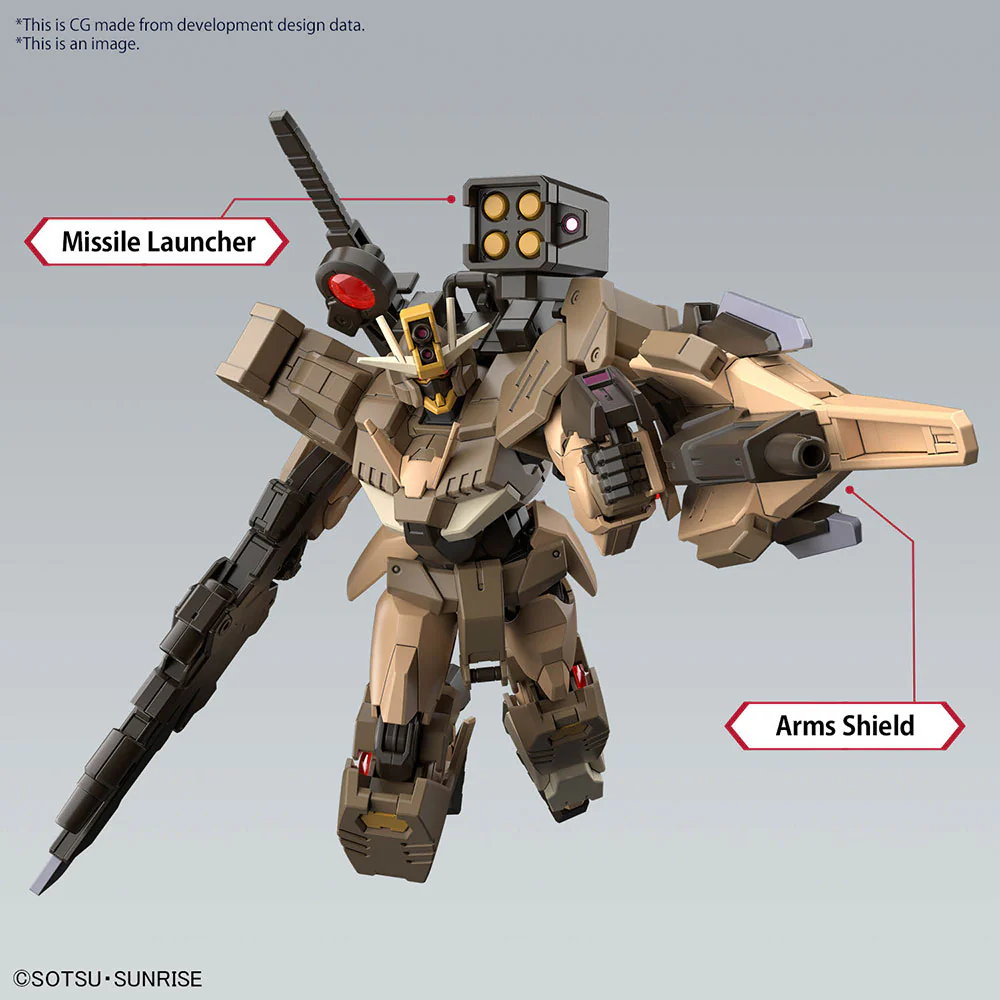 Bandai HG Gundam Build Metaverse 1/144 Gundam 00 Command Qan[T] (Desert Type) Kit - Image 9