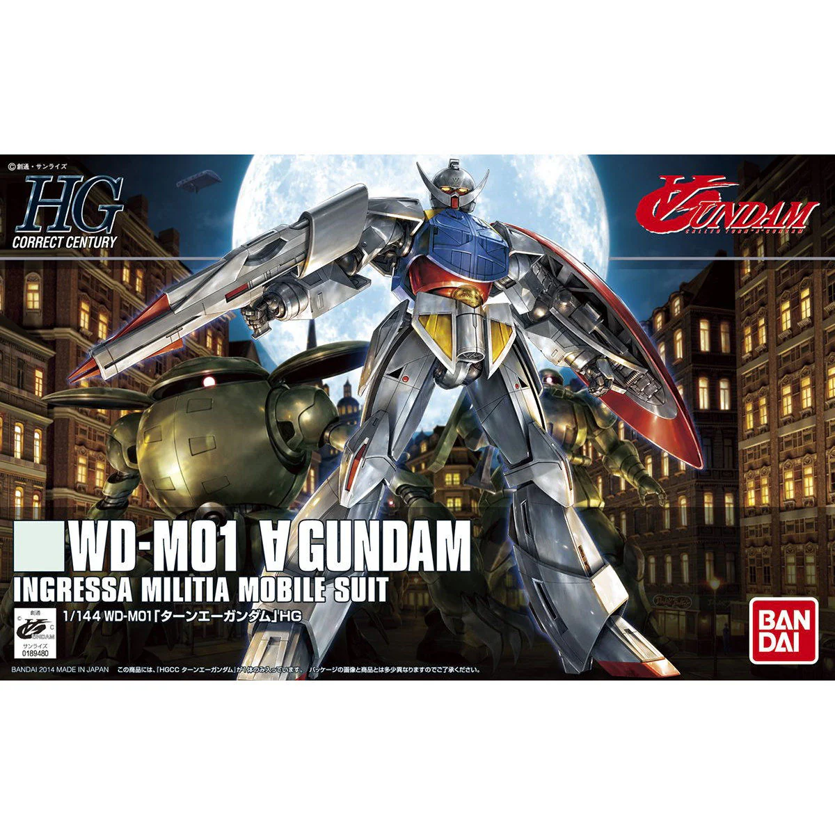 Bandai HGCC 1/144 WD-M01 Turn A Gundam Model Kit
