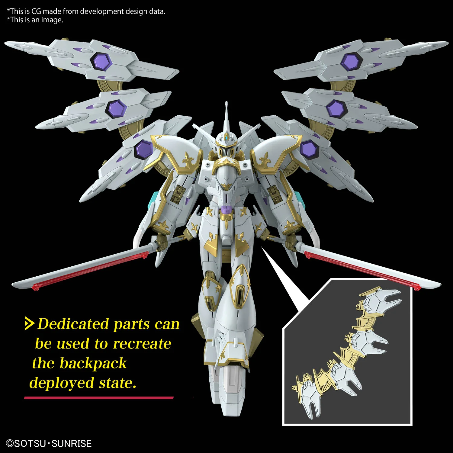 Bandai HGCE 1/144 Black Knight Squad Cal-re. A Gundam Model Kit - Image 13