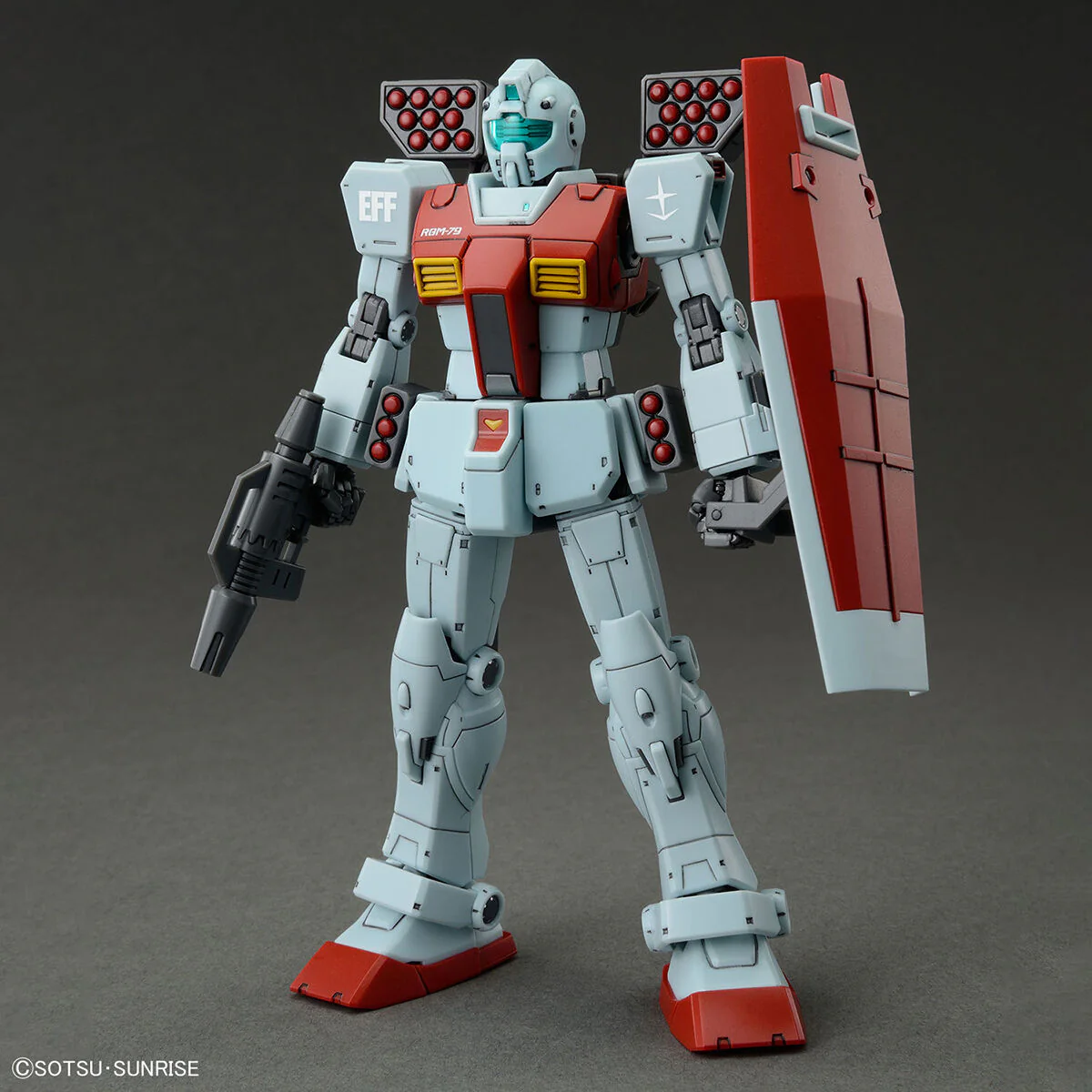 Bandai HGGTO 1/144 RGM-79 GM (Shoulder Cannon / Missile Pod) Model Kit - Image 4