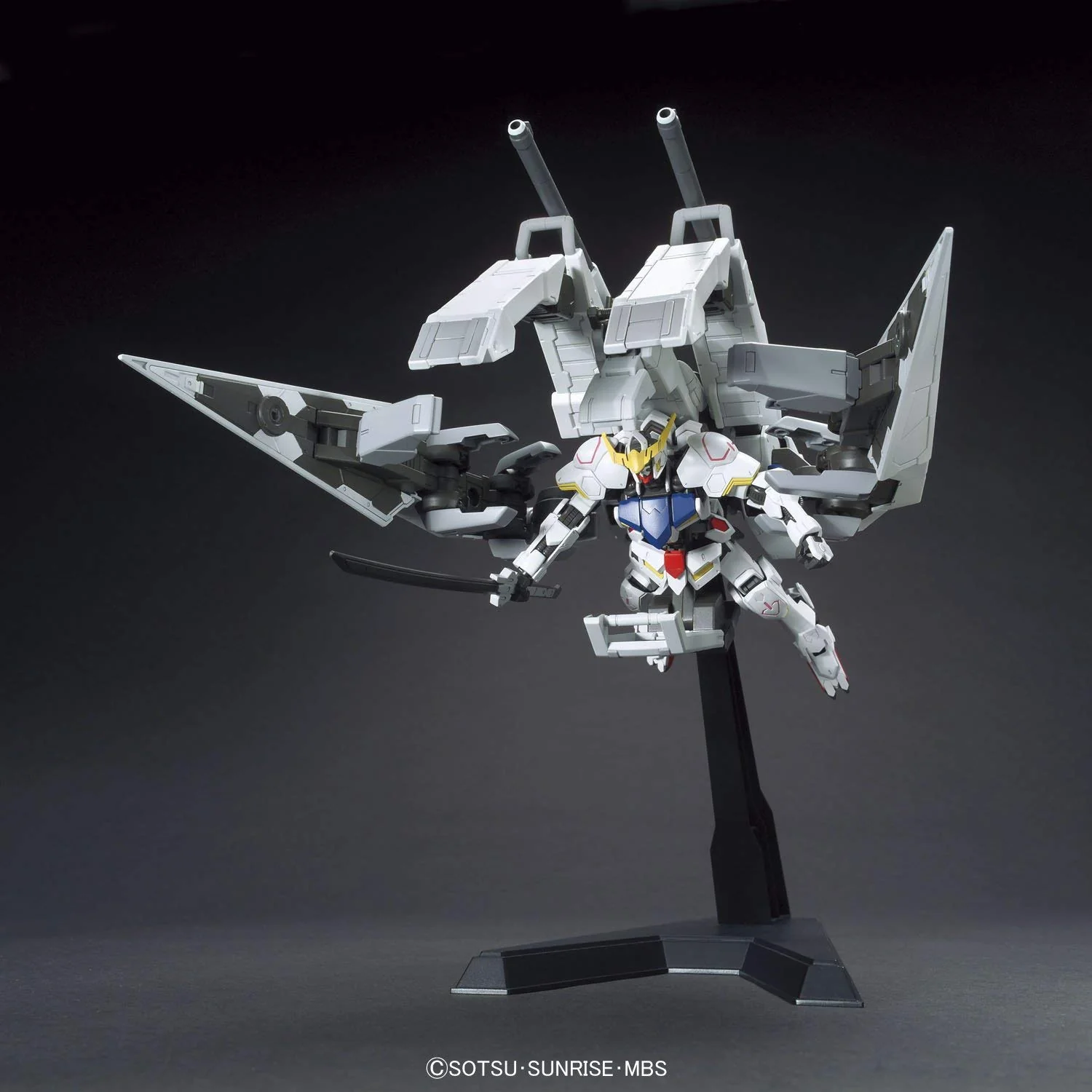 Bandai HGIBO 1/144 ASW-G-08 & JEE-M103 Gundam Barbatos + Long Distance Transport Booster Kutan Type-III Model Kit - Image 5