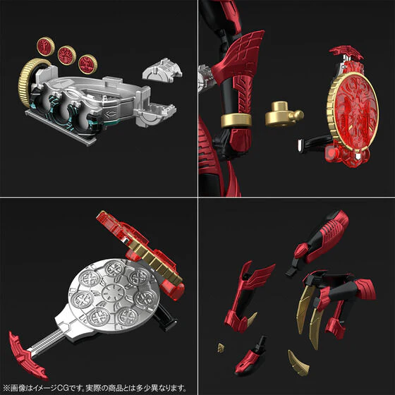 Bandai Kamen Rider Figure-rise Standard Kamen Rider OOO Tajadol Combo Model Kit - Image 7