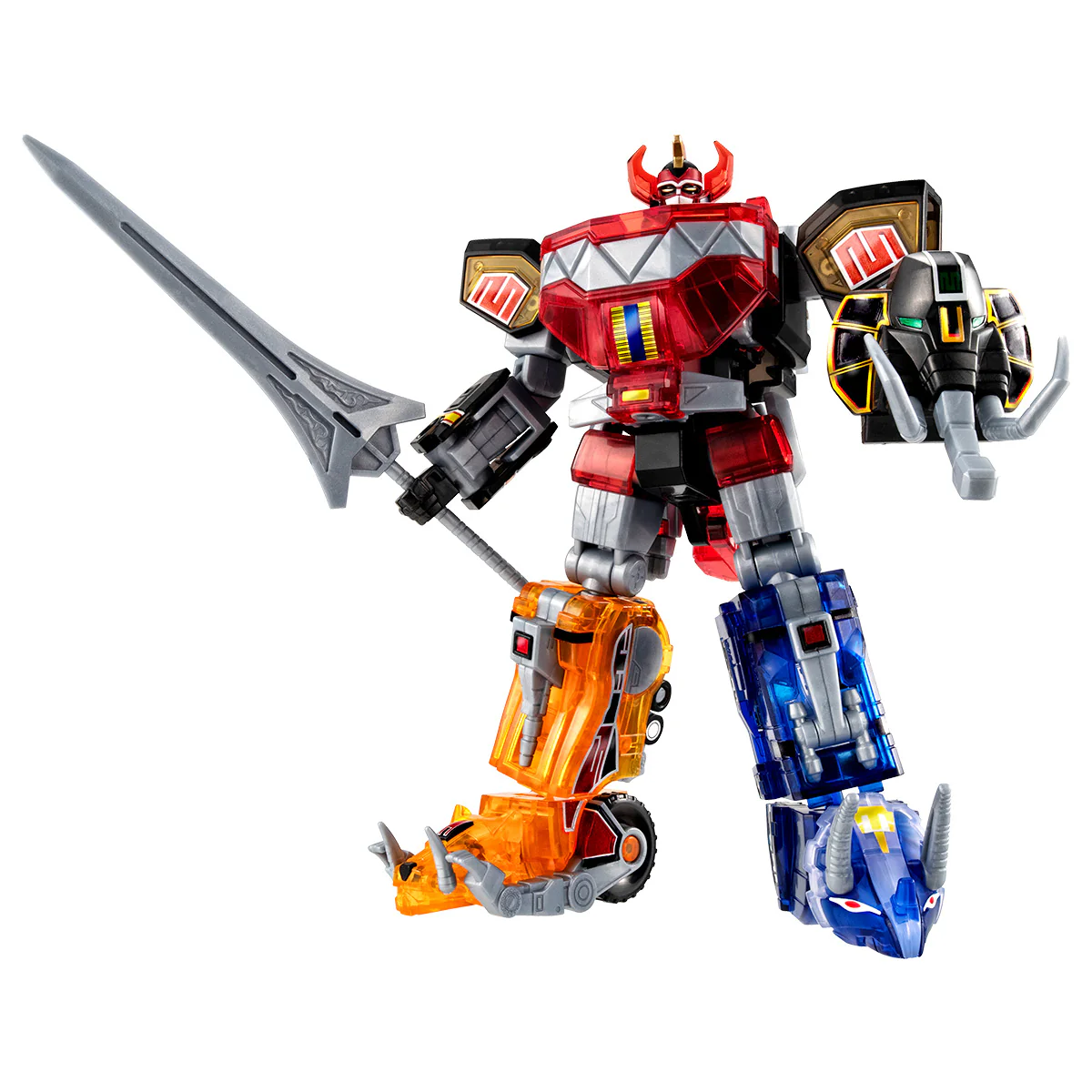 Bandai SMP [SHOKUGAN MODELING PROJECT] Kyoryu Sentai Zyuranger Daizyujin Mighty Morphin Megazord (Clear Color Ver.) Model Kit