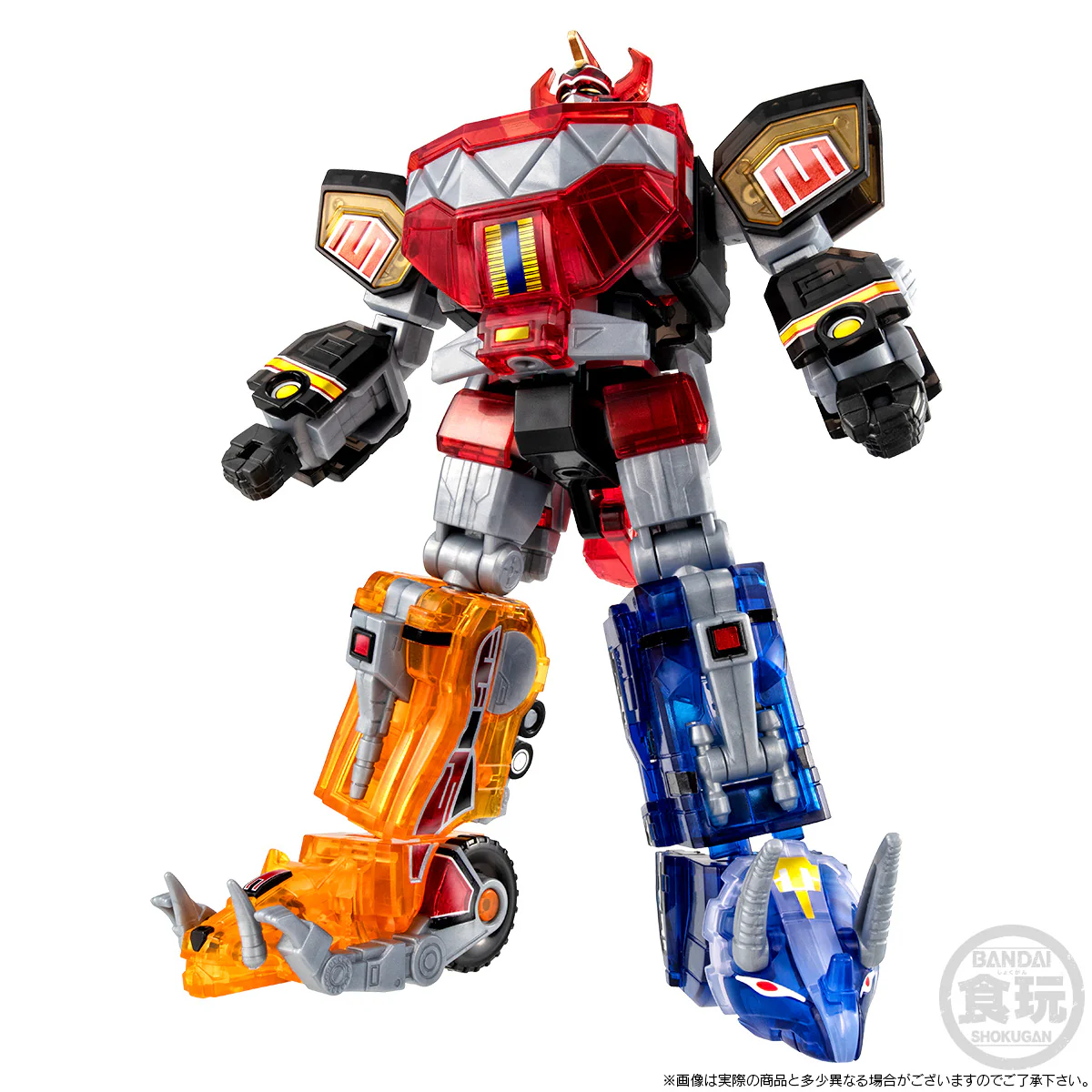 Bandai SMP [SHOKUGAN MODELING PROJECT] Kyoryu Sentai Zyuranger Daizyujin Mighty Morphin Megazord (Clear Color Ver.) Model Kit - Image 9