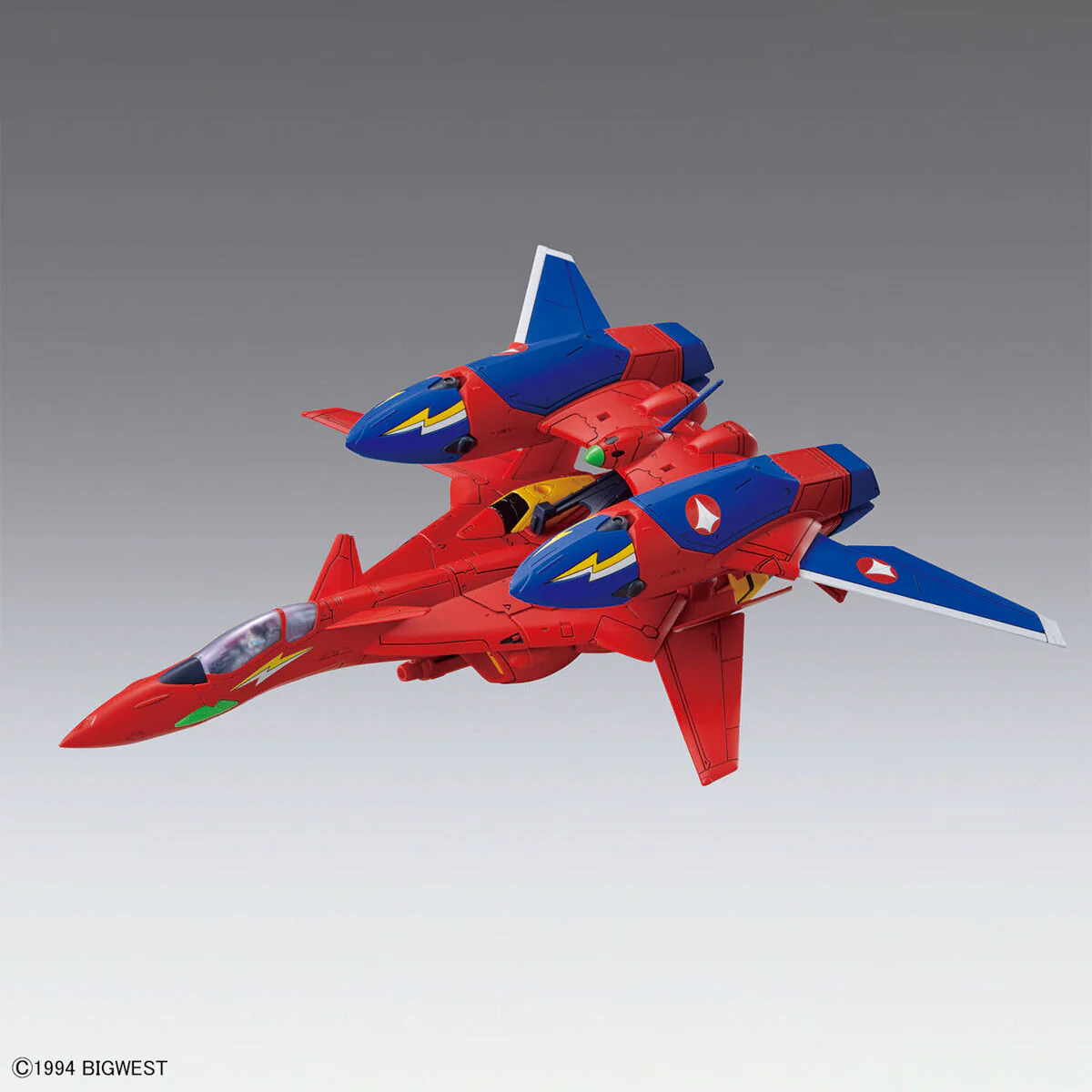Bandai Macross 7 HG 1/100 VF-19 Custom Fire Valkyrie with Sound Booster Model Kit - Image 7