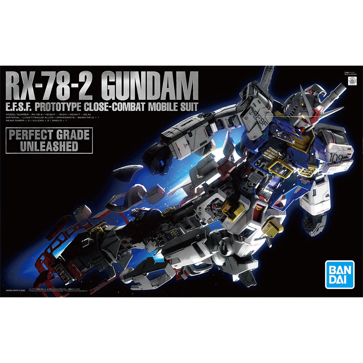 Bandai PG Unleashed 1/60 RX-78-2 Gundam Model Kit