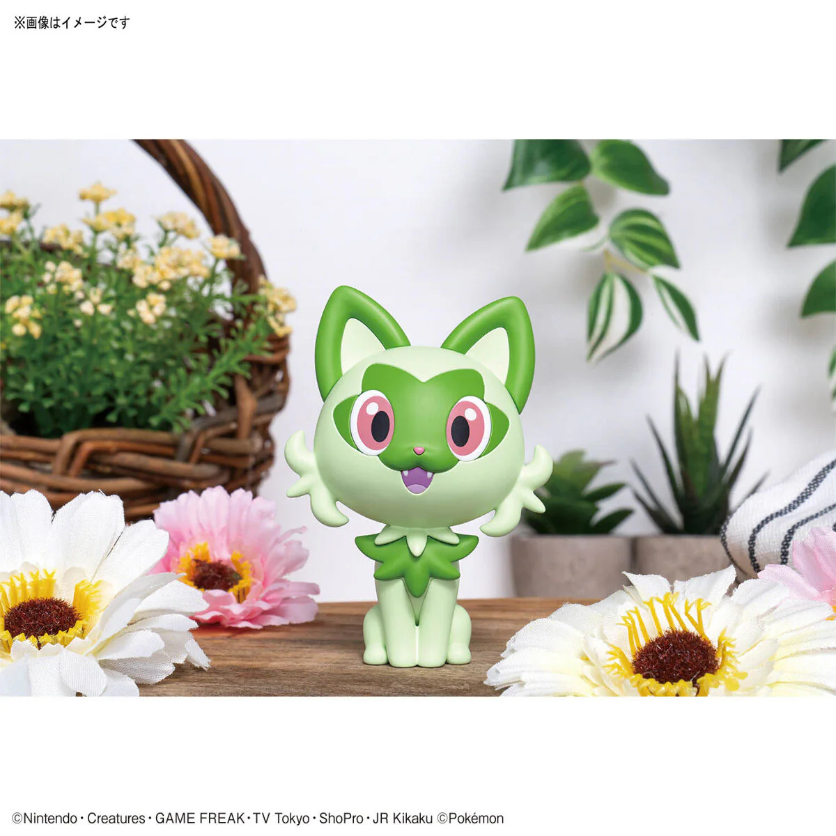 Bandai Pokemon Plamo Collection Quick!! 18 Sprigatito Model Kit - Image 7