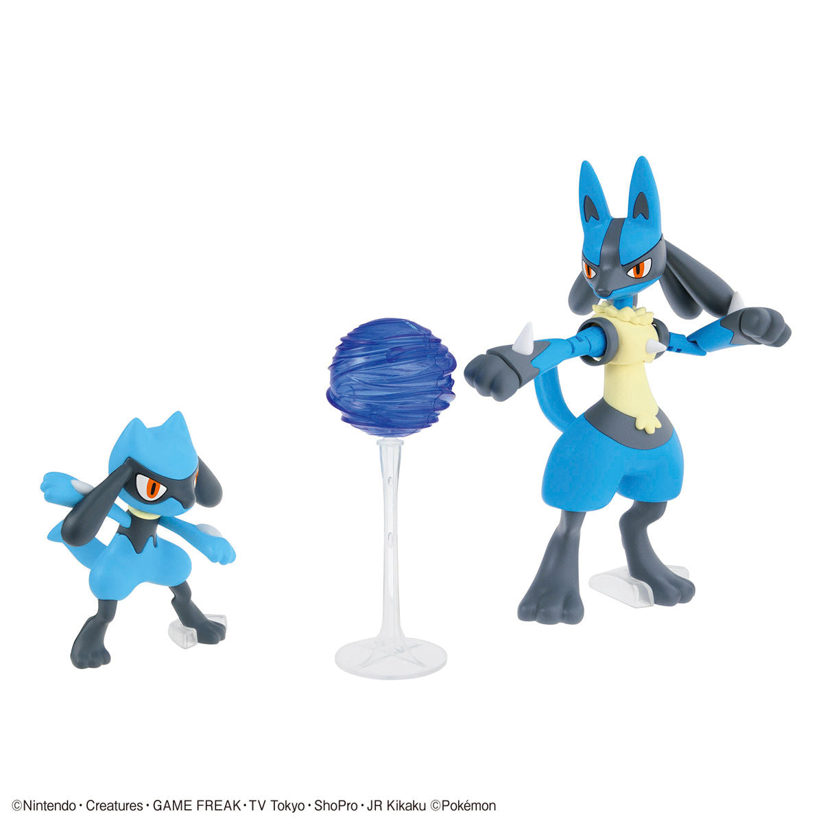Bandai Pokemon Plamo Collection Riolu & Lucario Set Model Kit - Image 3
