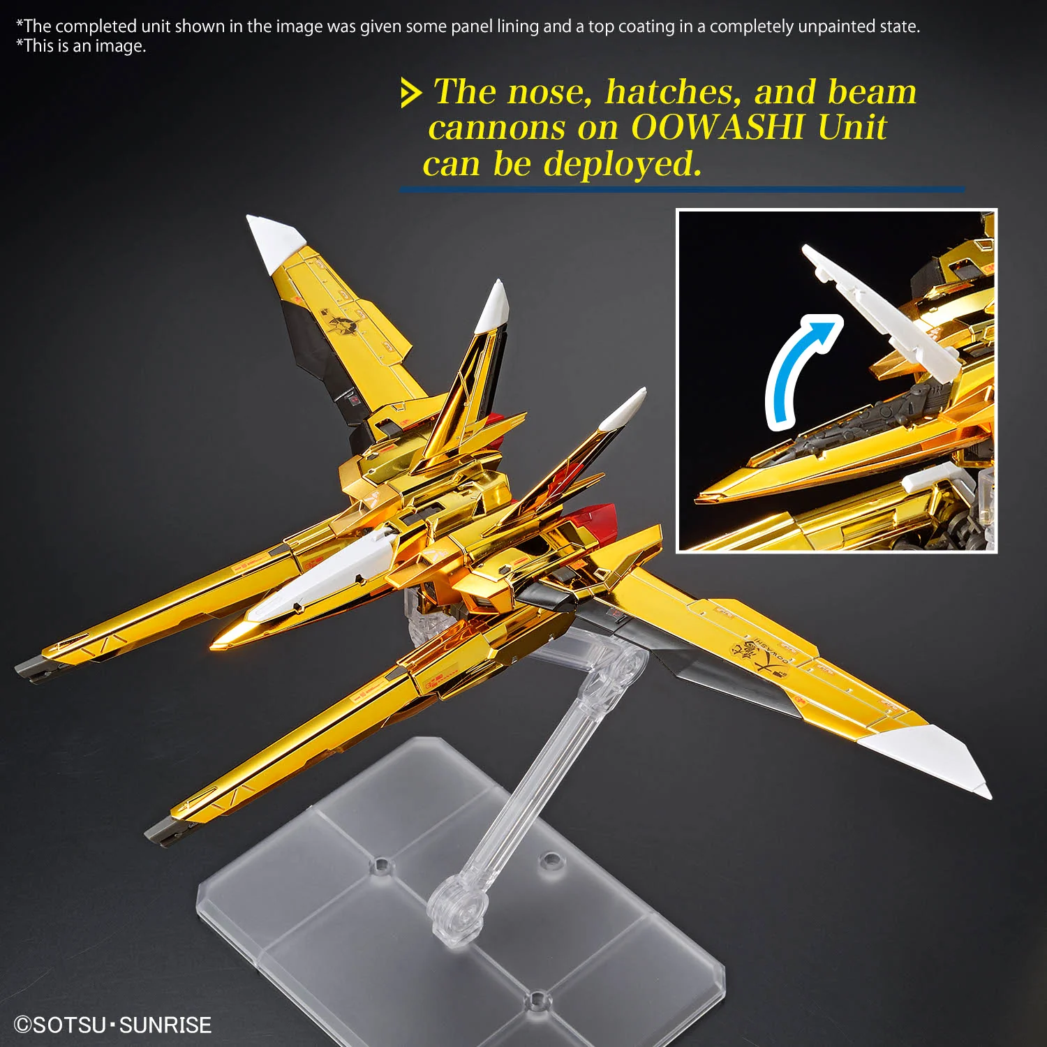 Bandai RG 1/144 ORB-01 Akatsuki Gundam Oowashi Unit Model Kit - Image 15
