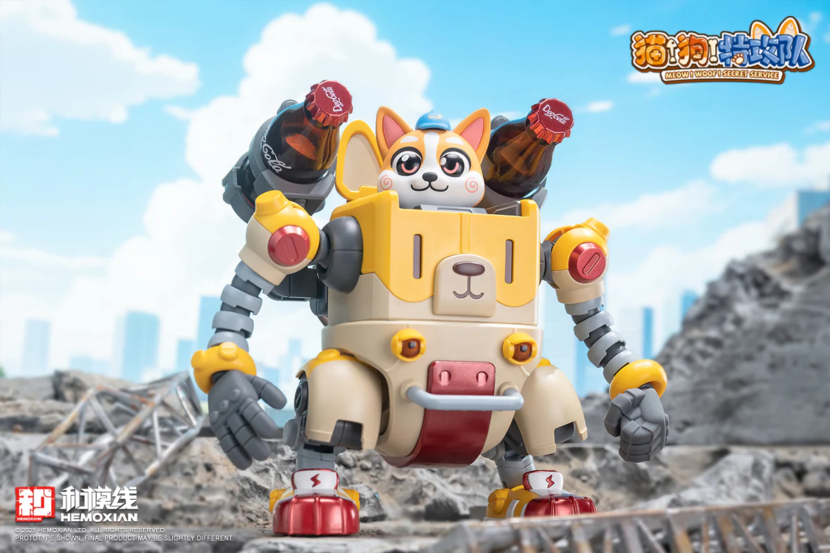 Hemoxian Meow! Woof! Secret Service Colaji Model Kit - Image 11