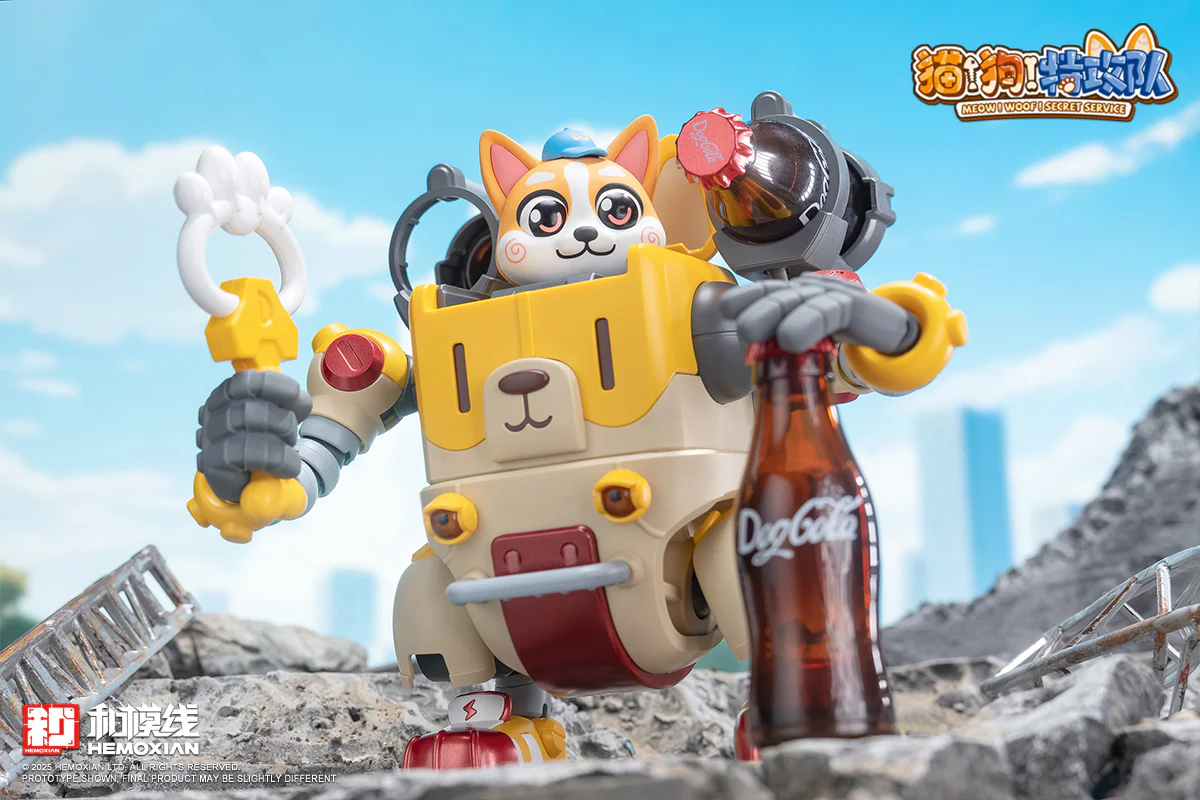 Hemoxian Meow! Woof! Secret Service Colaji Model Kit - Image 14