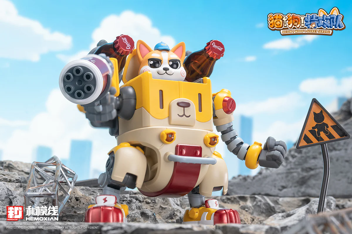 Hemoxian Meow! Woof! Secret Service Colaji Model Kit - Image 19