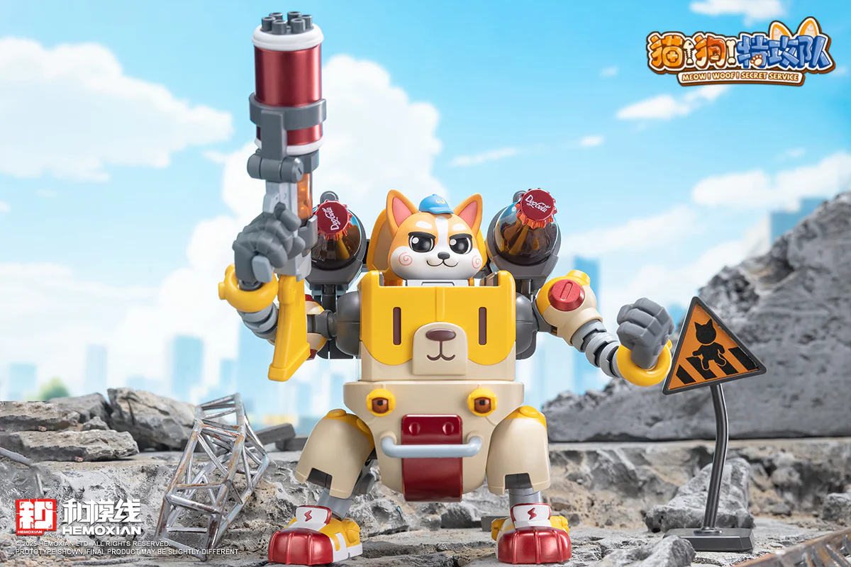 Hemoxian Meow! Woof! Secret Service Colaji Model Kit - Image 20