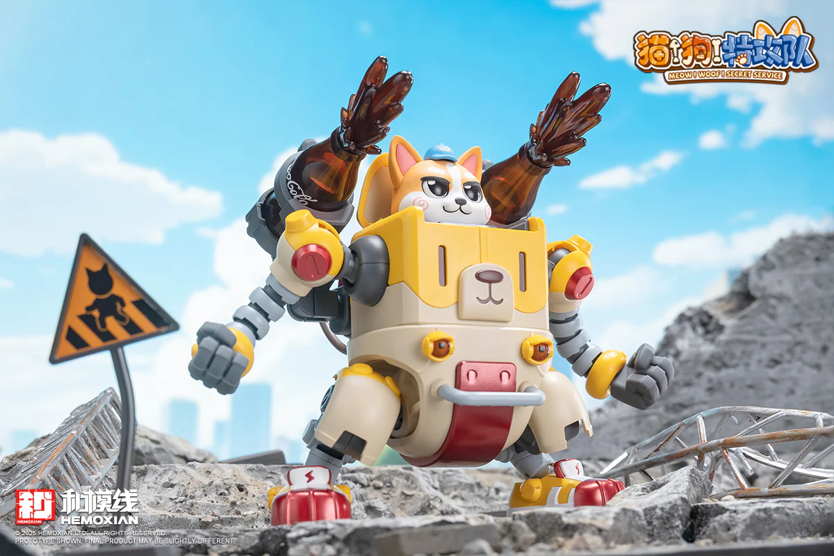 Hemoxian Meow! Woof! Secret Service Colaji Model Kit - Image 22