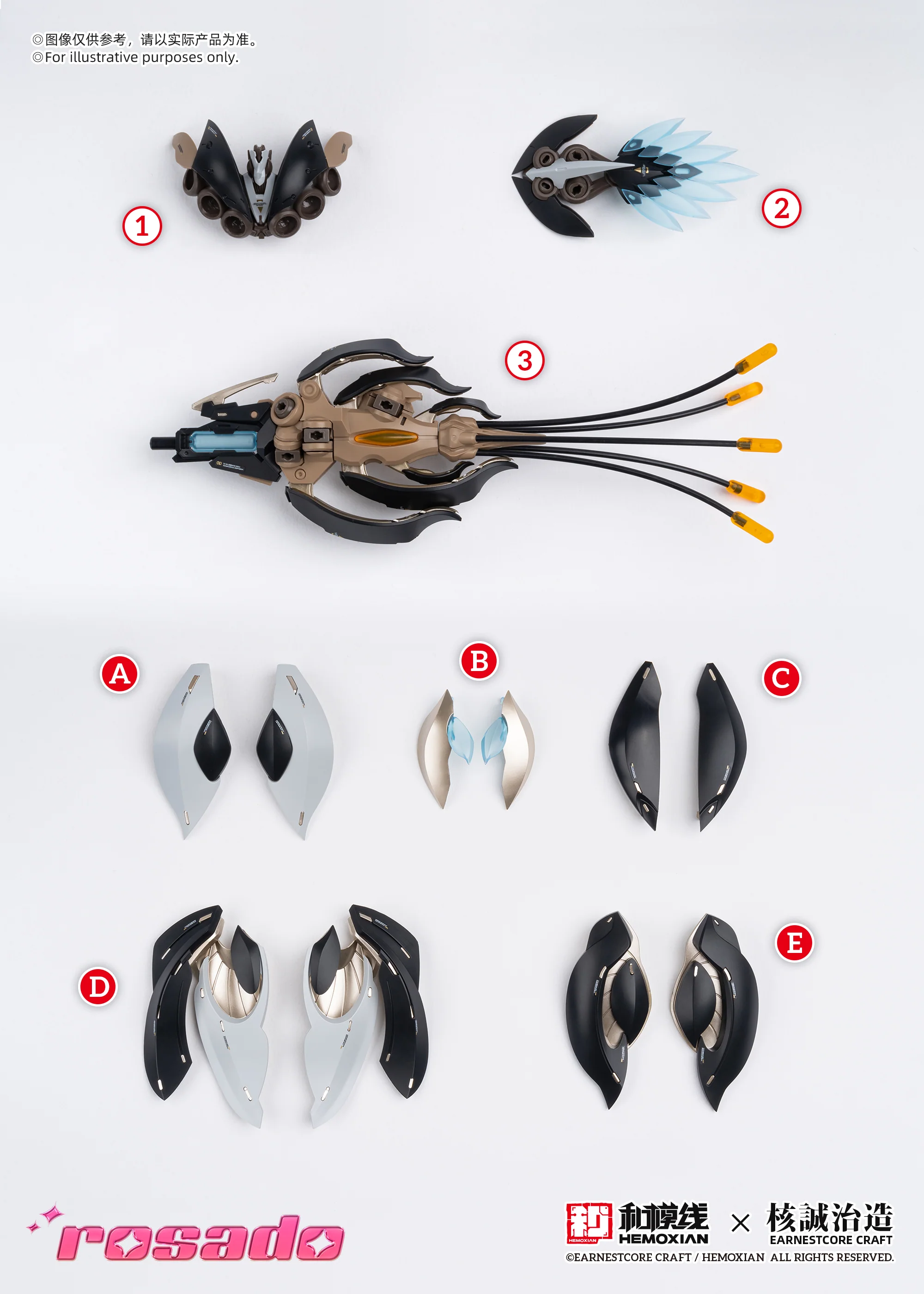 Hemoxian X Earnestcore Craft Rosado Project 1/10 Starflower Lilly MK3 1/10 Model Kit - Image 28