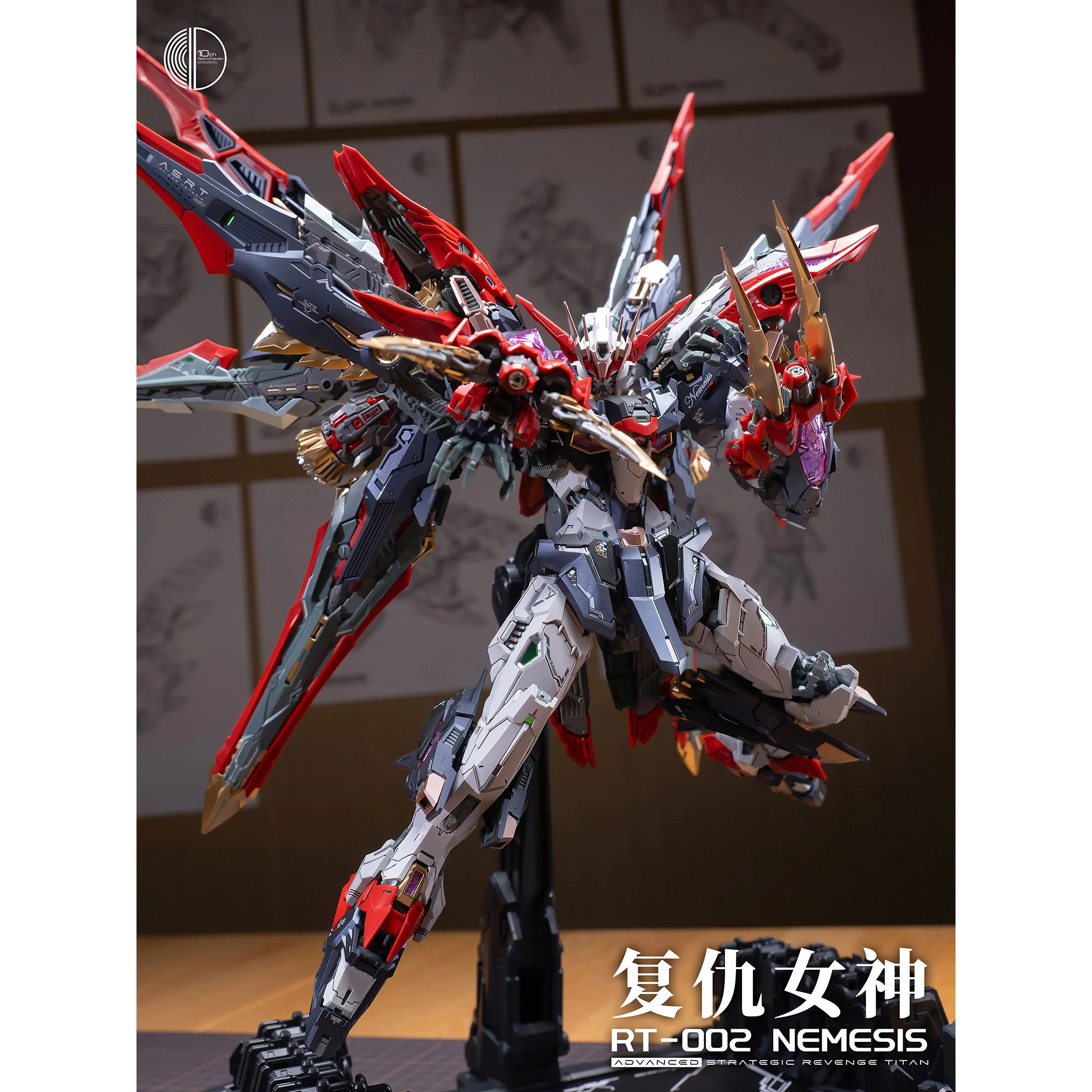 Infinite Dimension 1/100 Advanced Strategic Revenge Titan RT-002 Nemesis Model Kit - Image 2